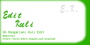 edit kuli business card